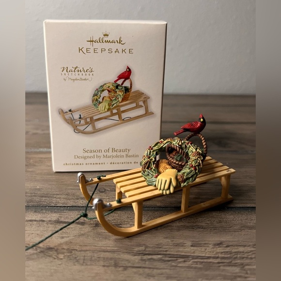 Hallmark NEW 2010 Christmas Ornament “Season of Beauty” by Marjolein Bastin - Picture 2 of 9